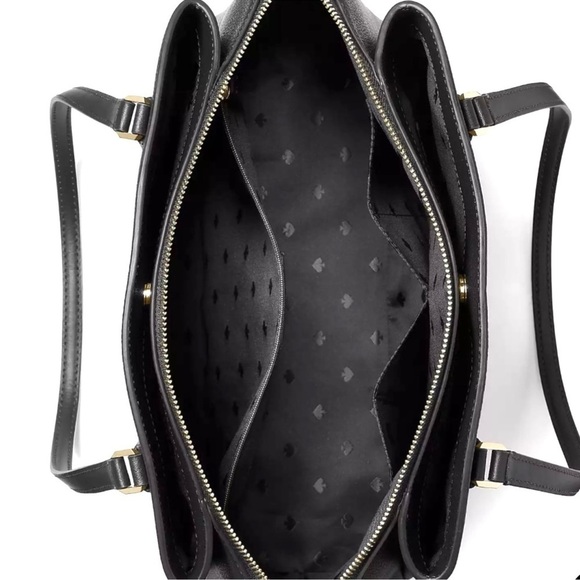 Kate Spade Monet Large Compartment Tote Bag Black (NWT) - Picture 8 of 12